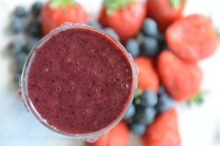 Berry-Smoothy-with-Milled-flax-seeds