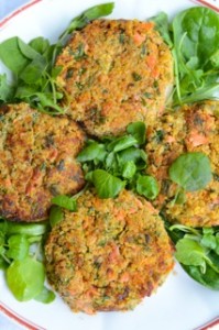 105 fish cakes and sweet potato