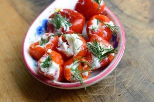 74.- piquant peppers, soft cheese and dill